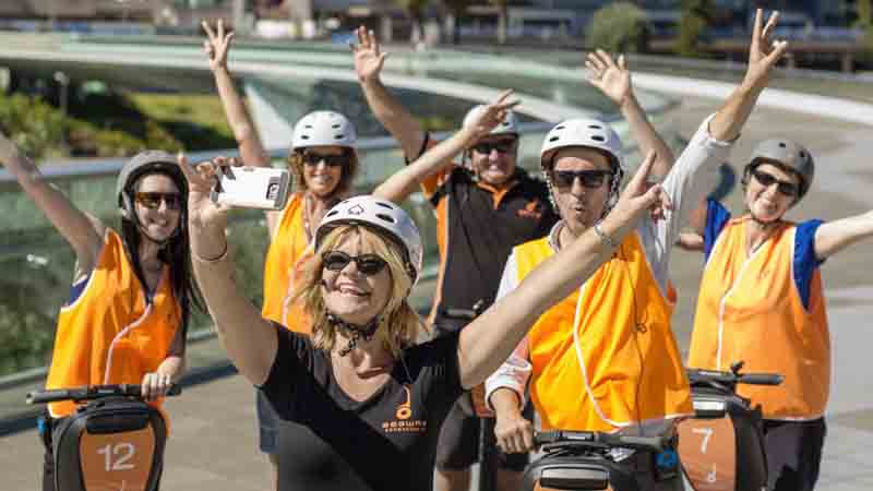 Our Segway’s are literally two tyred for fun! Take in the sights of Adelaide’s iconic Riverbank Precinct with the friendly team from Segway Sensation SA!